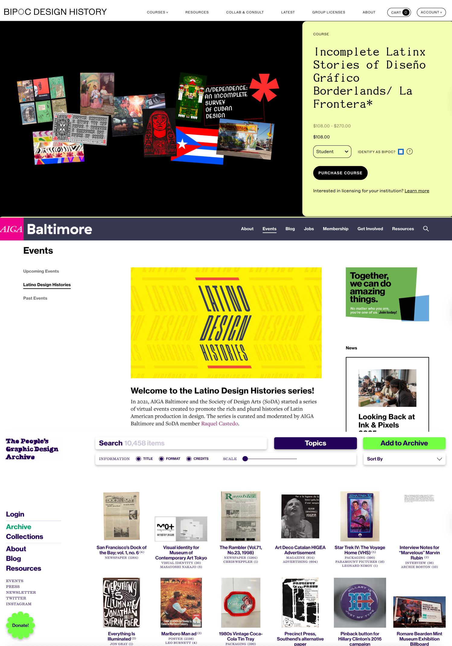 BIPOC Design History, AIGA Baltimore, and the People’s Graphic Design Archive